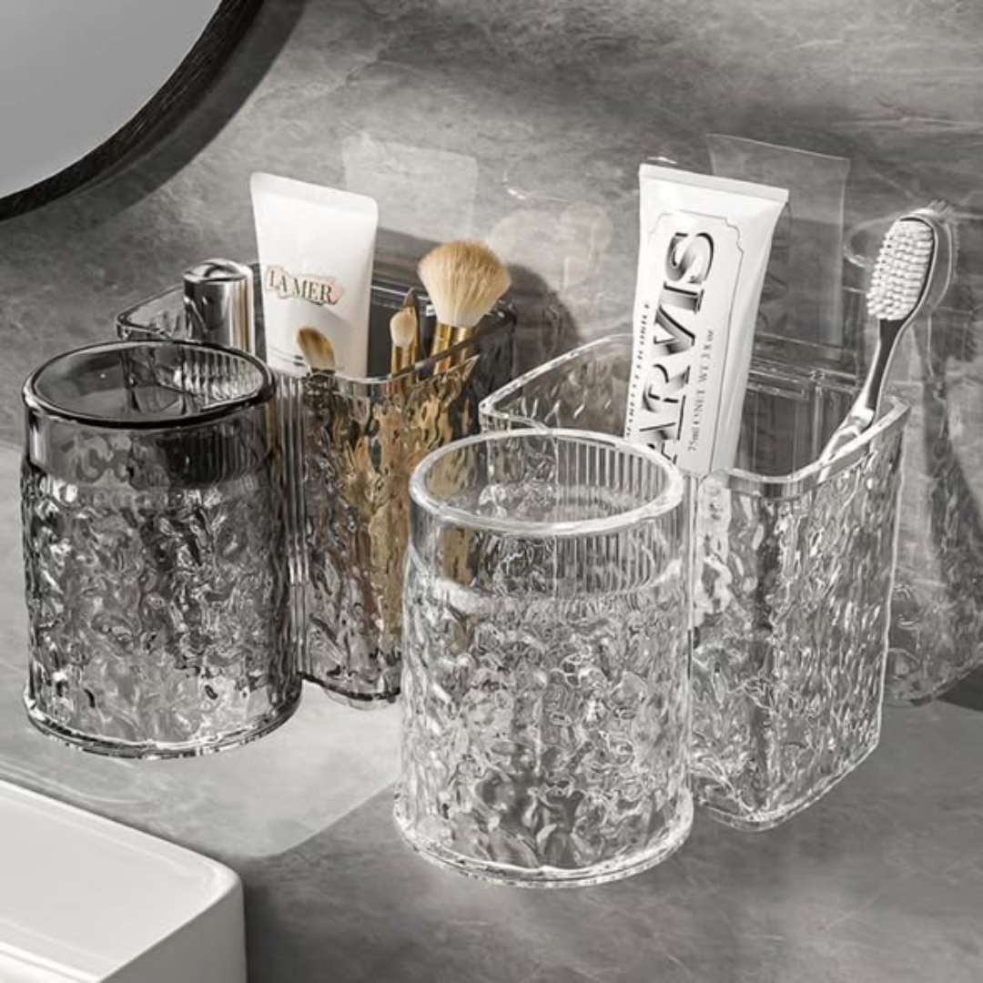 Acrylic Toothbrush Holders With Gaggle Cup
