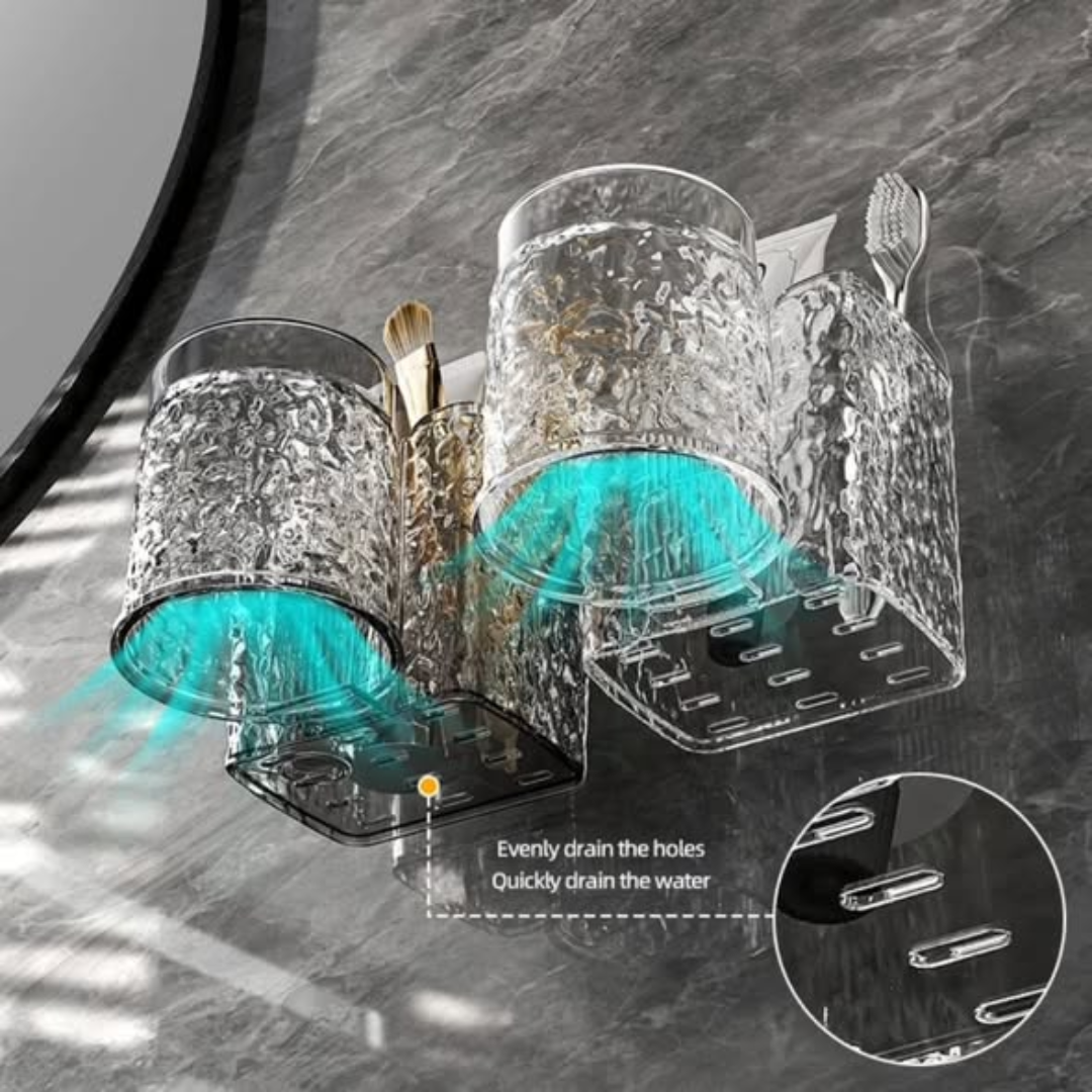 Acrylic Toothbrush Holders With Gaggle Cup