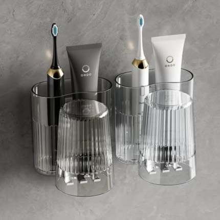 Toothbrush Holder With Gaggle Cup