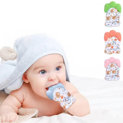 3 pairs set Baby Teething Mitten